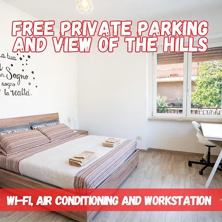 Apartment Private Parking, With Hill View